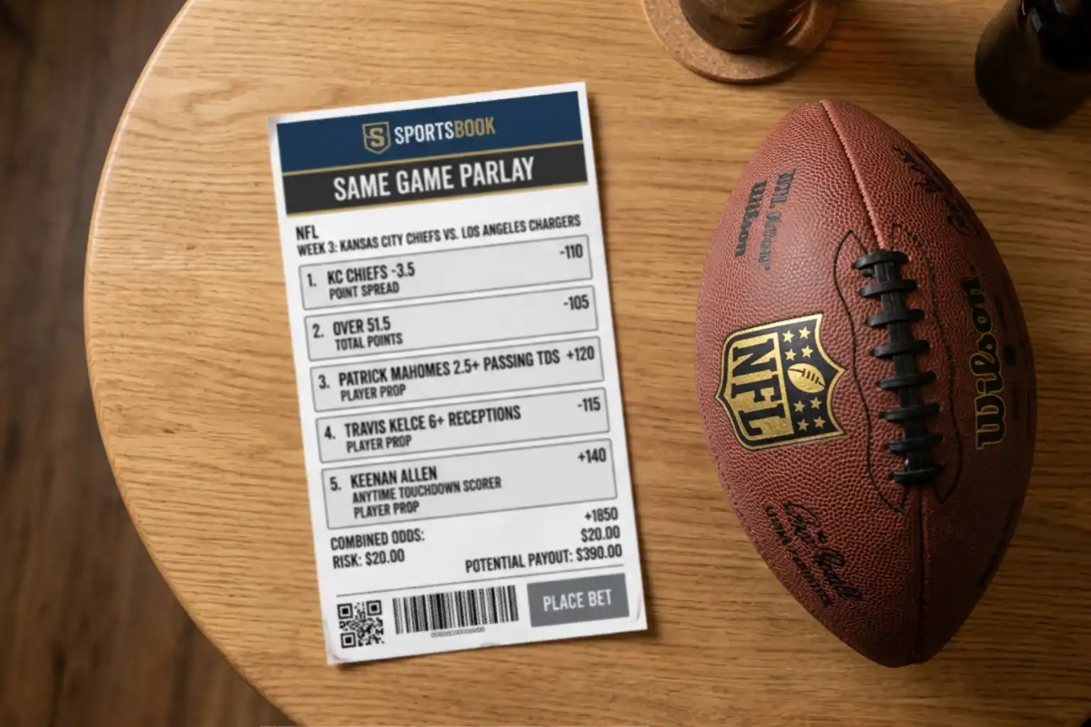 NFL Same Game Parlay — Gecorreleerde Weddenschappen | GridLine